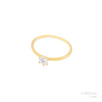 Anel de Prata Esterlina com... 2