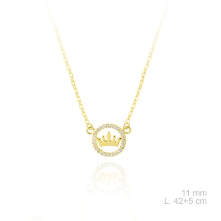 Gargantilla de Plata de Ley y circonitas