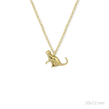 Sautoir en Argent | Chat