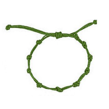 Pulsera de macramé verde |...