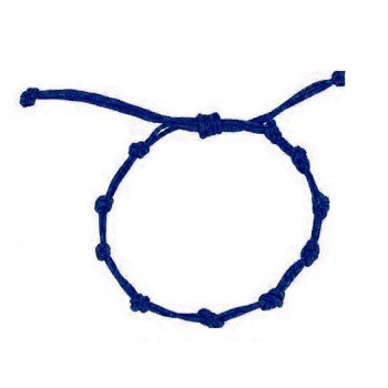 Pulsera de macramé azul...