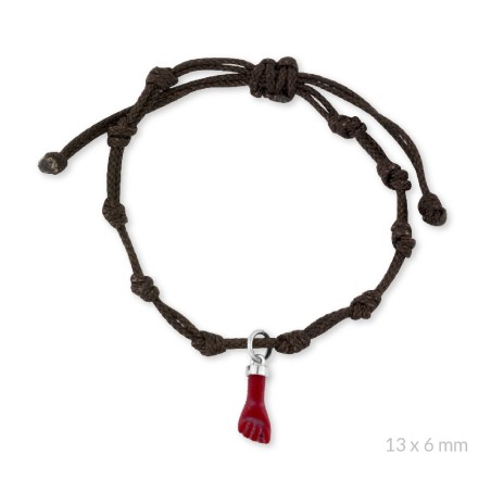 Pulsera de Plata de Ley | Marrón