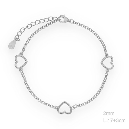 Pulseiras Prata lisa