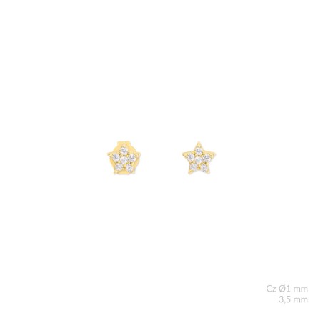 Silver earrings with cubic zirconium