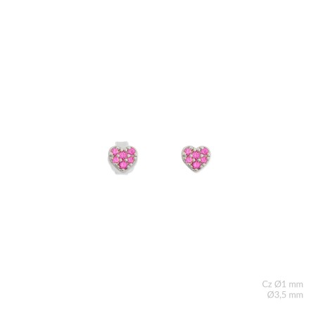 Boucles d'oreilles en Argent avec oxyde de zirconium
