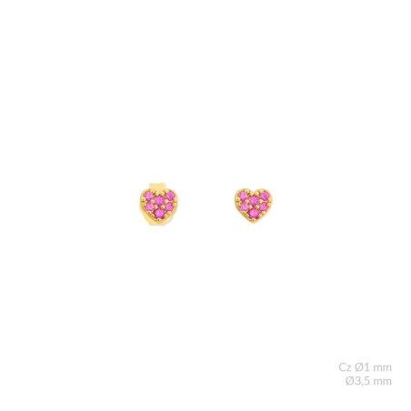 Boucles d'oreilles en Argent avec oxyde de zirconium