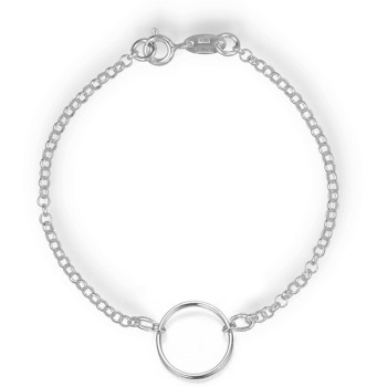 Pulsera Plata Lisa Circulo... 2