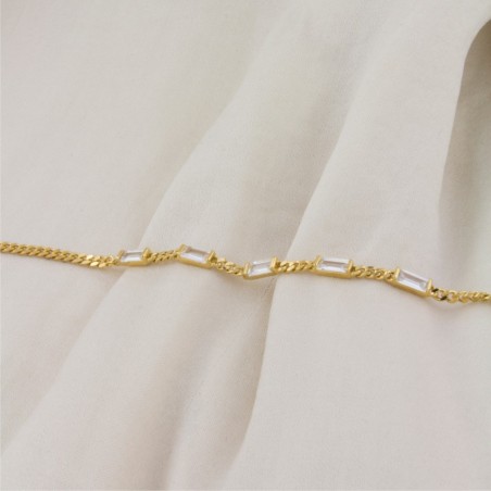 Pulseira de Prata Esterlina com zircônia