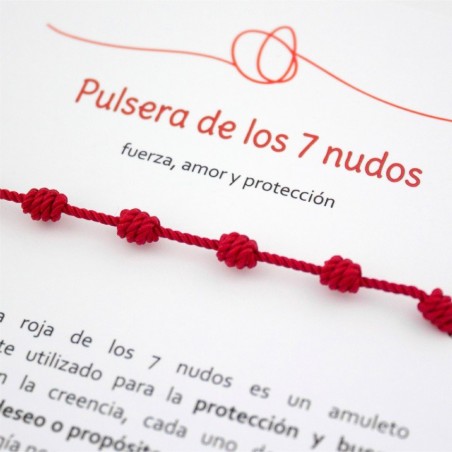 Pulseira de fio vermelho 7 nós | Pack de 6