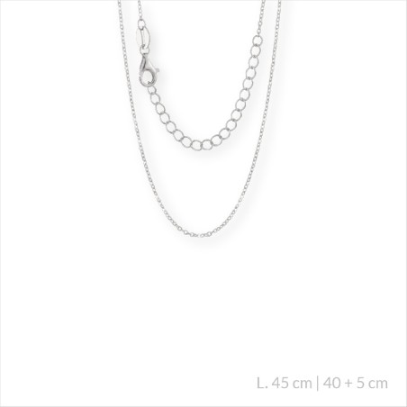 Sterling Silver Chain 45 cm | 40+5 cm extesion chain
