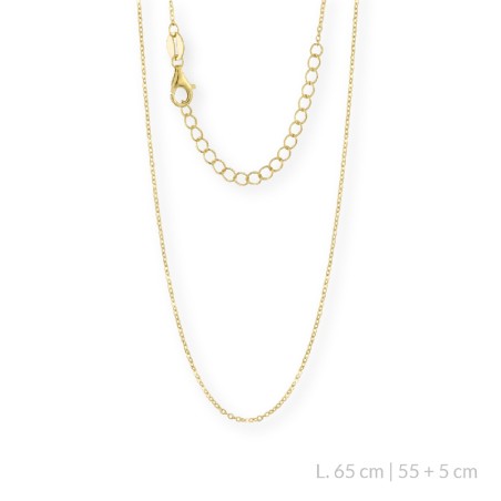 Sterling Silver Chain 65 cm | 60+5 cm extesion chain