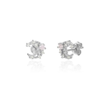 Pendientes Luna circonita presión