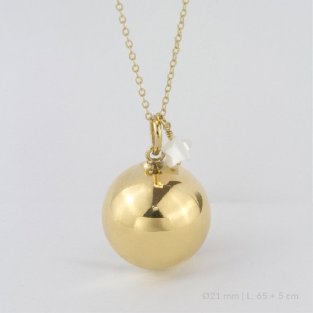 Llamador de Ángel de Plata de Ley | Ø21 mm