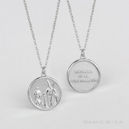 Gargantilla de Plata de Ley | Medalla de la Confirmación