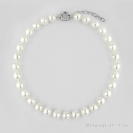 Gargantilla de Plata de Ley | Ø12 mm | 45+5 cm de extensión