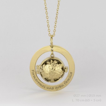 Invocador de Anjos em Prata Esterlina | Ø15 mm | Ø27 mm