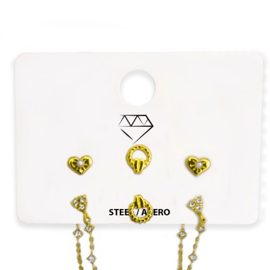 CATALOGUE D'ACIER Boucles d'oreilles en Acier