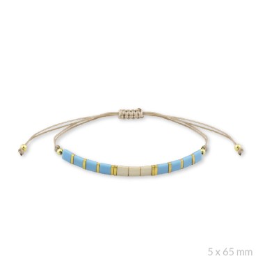 Bracelet en Argent et beads plaquées or