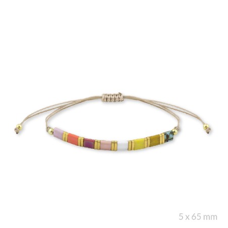 Bracelet en Argent et beads plaquées or