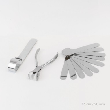 Kit of 10 stainless steel bacelets + Bangle Diy Tool | 16cm x 20 mm
