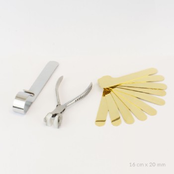 Kit of 10 stainless steel...