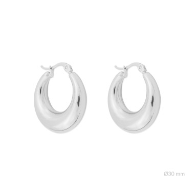 Boucles d'oreilles en Acier