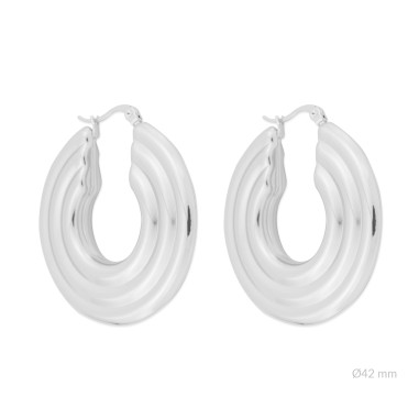 Boucles d'oreilles en Acier