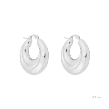 Boucles d'oreilles en Acier