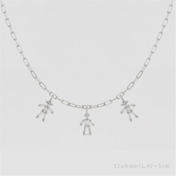 Sautoir en Argent | Fille...
