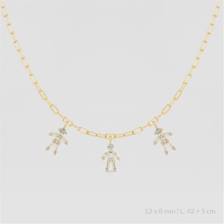 Sterling  Silver Necklace | Girl Boy Girl