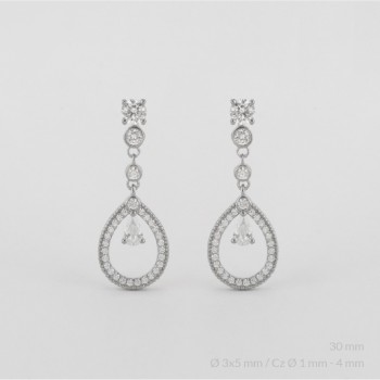 Pendientes de Plata de Ley
