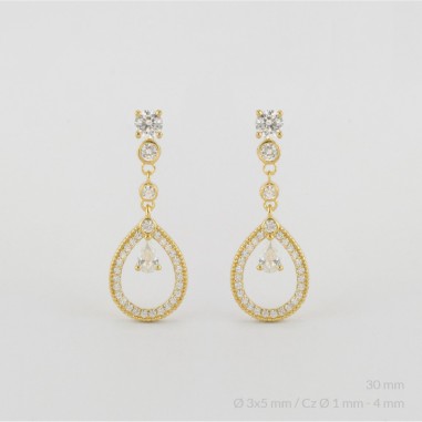 Pendientes de Plata de Ley