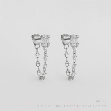 Boucles d'oreilles en Argent