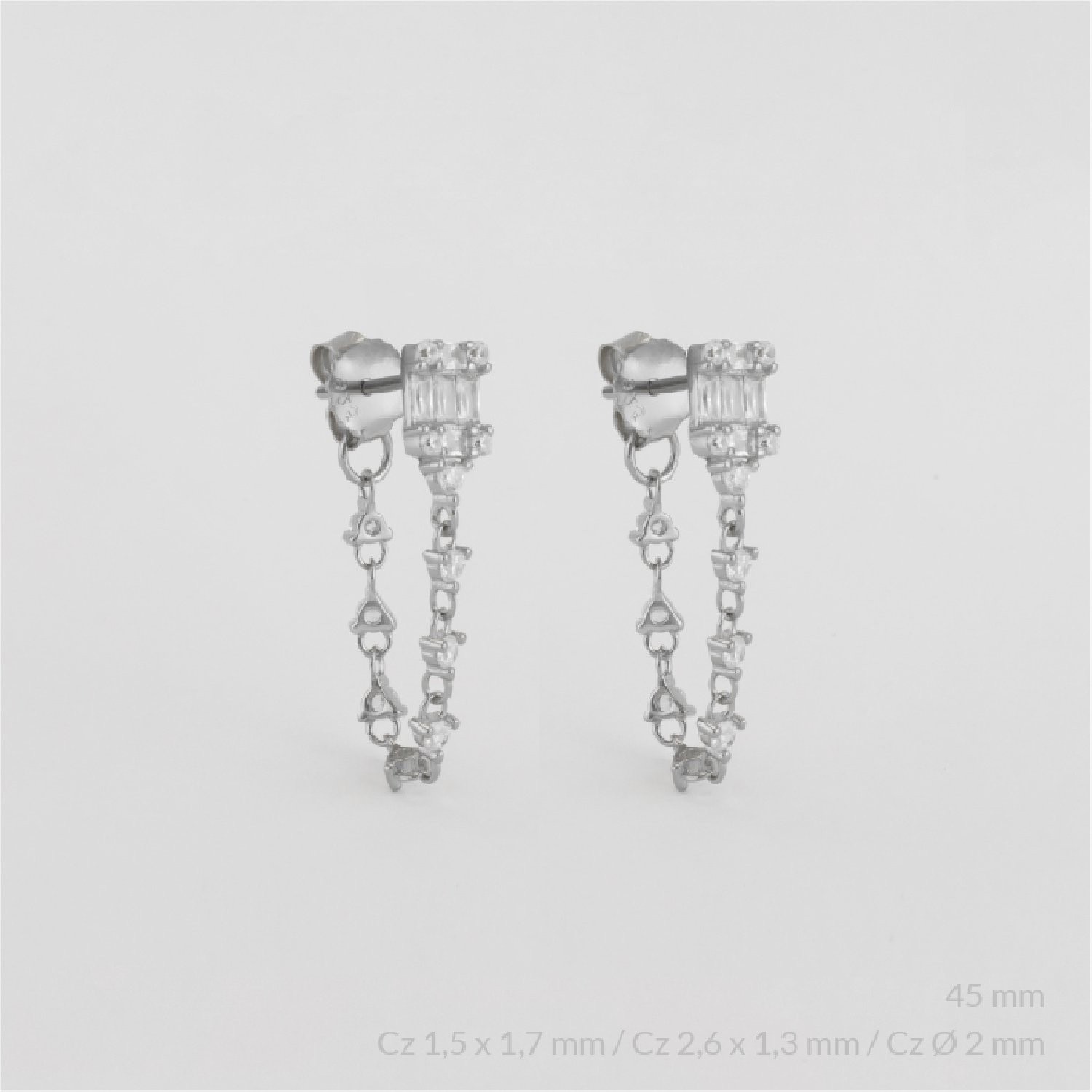 Pendientes de Plata de Ley