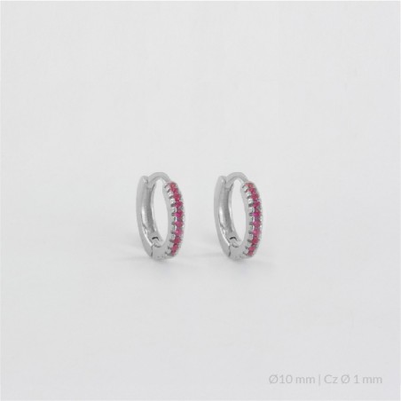 Boucles d'oreilles anneaux en Argent | Ø10 mm