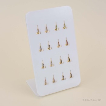 Display - 8 pairs of hoops...