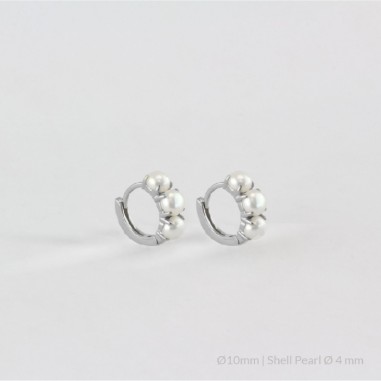 Silver Earrings | Ø10 mm