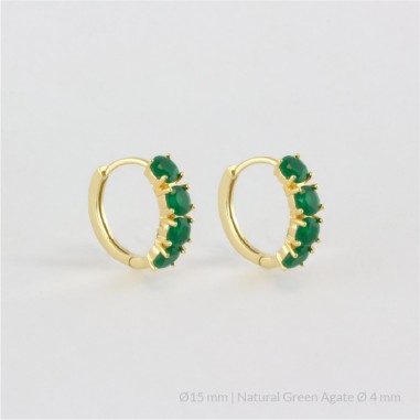 Boucles d'oreilles en Argent | Ø15 mm