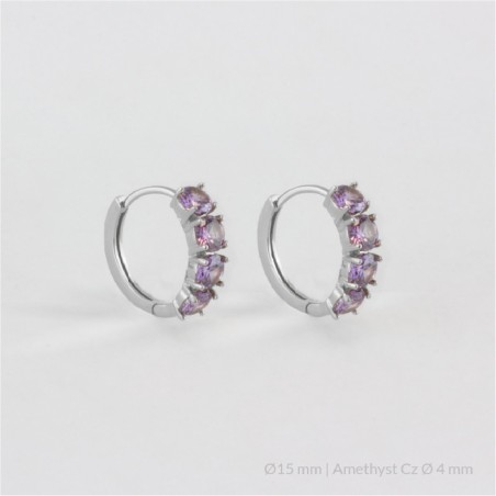 Silver Earrings | Ø15 mm