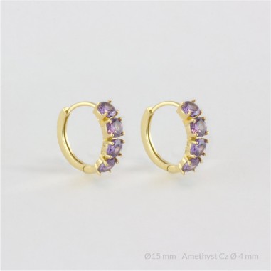 Silver Earrings | Ø15 mm