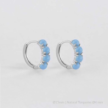 Boucles d'oreilles en Argent | Ø15 mm