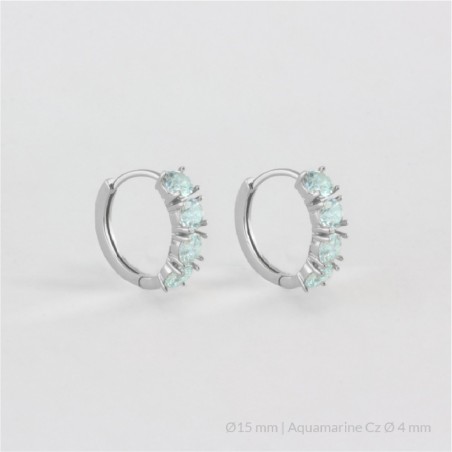 Boucles d'oreilles en Argent | Ø15 mm