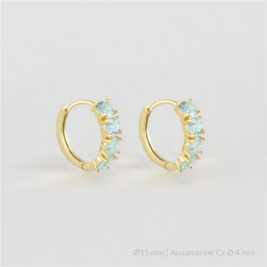 Brincos de Prata Esterlina | Ø15 mm