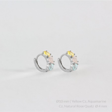 Boucles d'oreilles en Argent | Ø10 mm