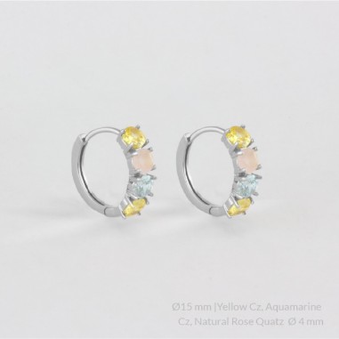 Brincos de Prata Esterlina | Ø15 mm