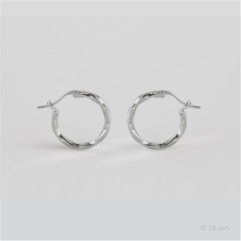 Sterling Silver Hoops | Ø18 mm