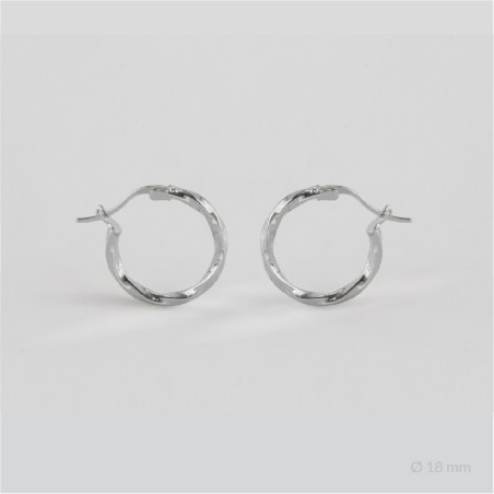 Sterling Silver Hoops | Ø18 mm
