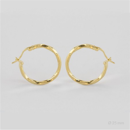 Sterling Silver Hoops | Ø25 mm