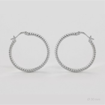 Sterling Silver Hoops | Ø30 mm