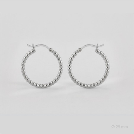 Sterling Silver Hoops | Ø25 mm